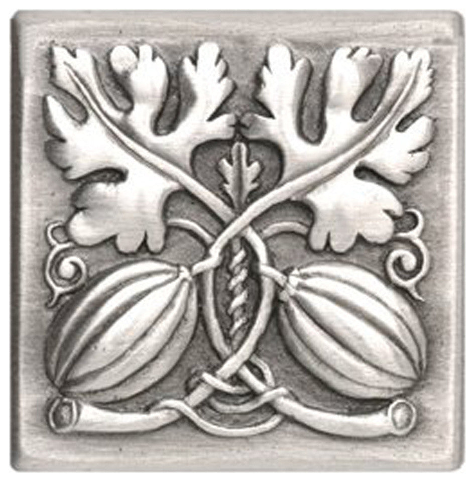 Autumn Squash Tile Antique Pewter