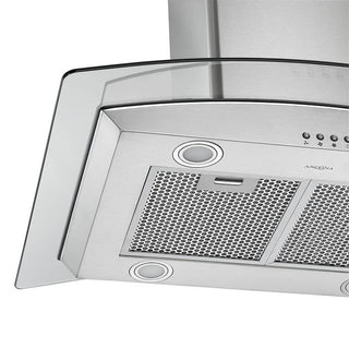 30" Island Glass Range Hood, Stainless Steel