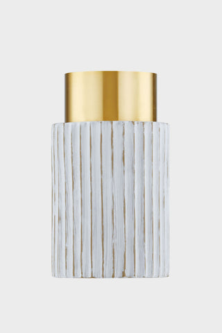 Darcia 18" Wide 5-Light Aged Brass Chandelier