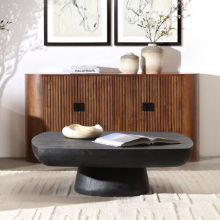 Donovan Acacia Coffee Table, Black