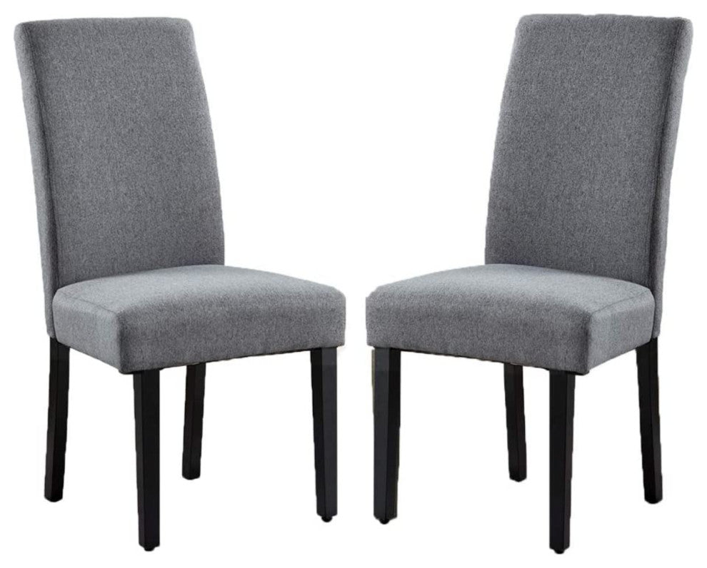 Rochefort Synthetic Leather Armless Set of 2-Pieces Dining Room Accent Chair, Gr