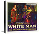"White Man, 1924" Stretched Canvas Giclee by Hollywood Photo Archive, 18"x18"