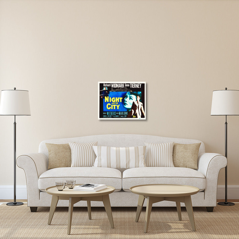 "Night And The City" Stretched Canvas Giclee by Hollywood Photo Archive, 30"x24"