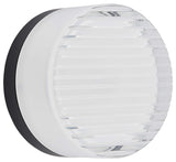 Lucia Wall Sconce, 15W, Matte Black, Fluted Clear & Frosted Acrylic Diffuser