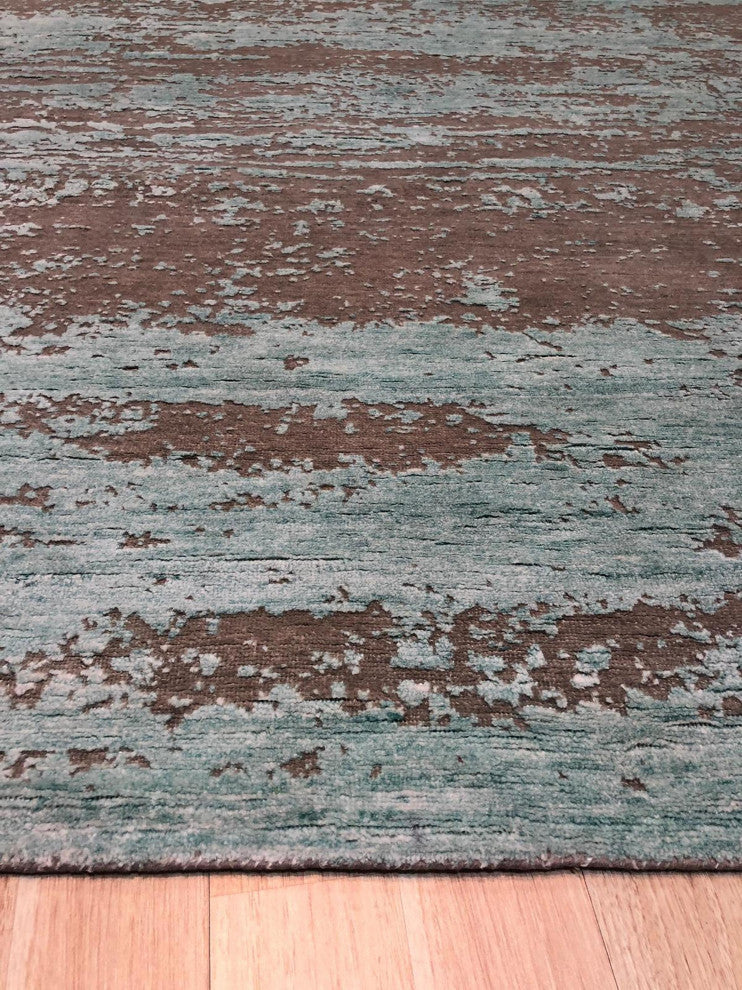 SILVER Contemporary Abstract Galaxy Area Rug