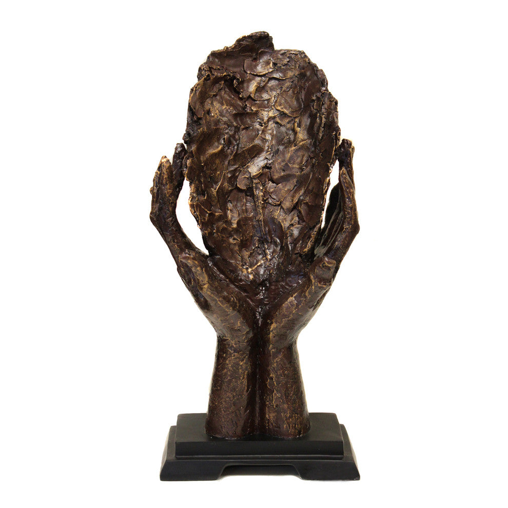 Urban Designs Deep In Thought 16" Tabletop Sculpture Bust Decor