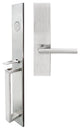 Stockholm Lever, Mortise Dummy Handleset, Right Hand, Satin Stainless Steel