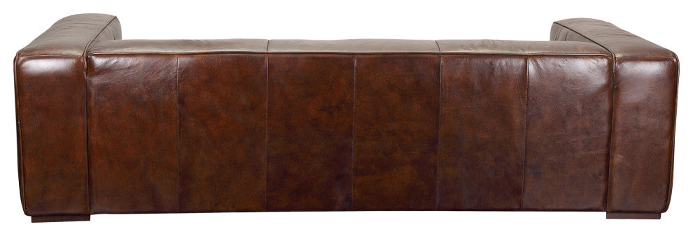 First of A Kind Bolton Sofa Cappuccino Brown Leather