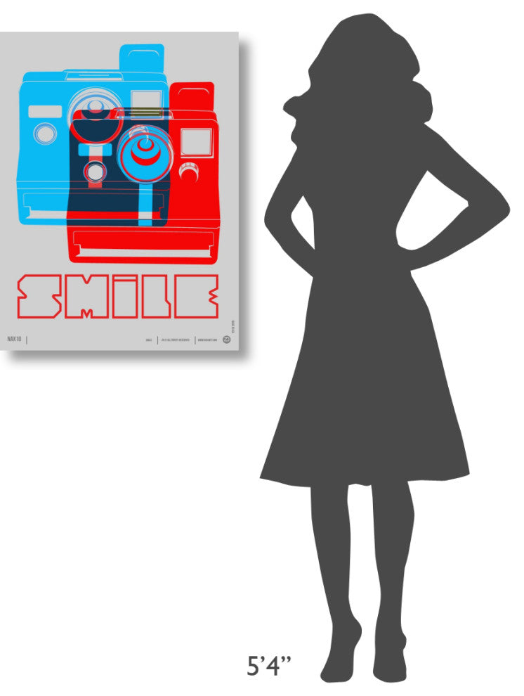 "Smile Polaroid" Poster Fine Art Print