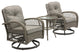 3 Piece Modern Wicker Set Outdoor Chair Set