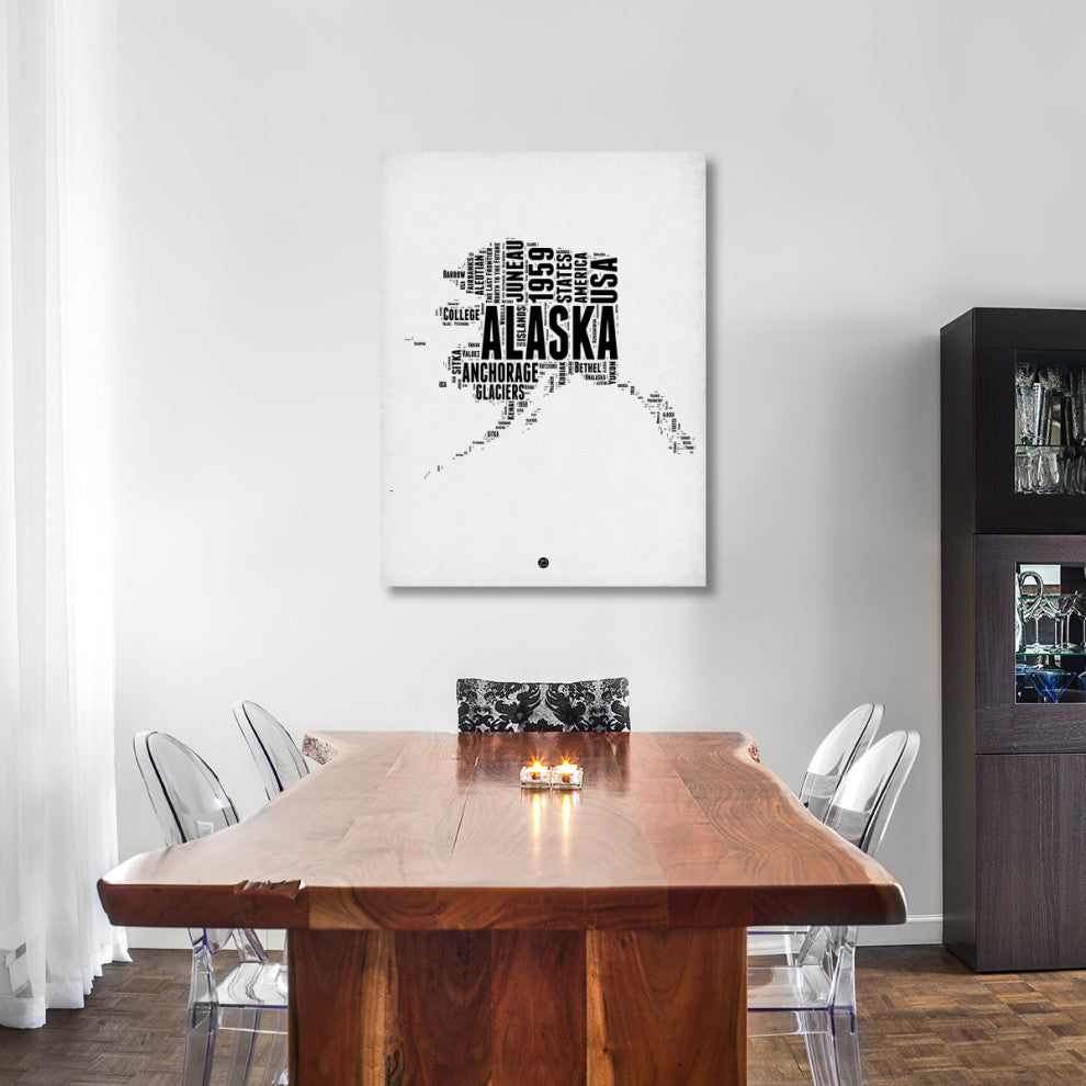 "Alaska Word Cloud 2" Fine Art Print