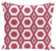 More Hugs And Kisses Geometric Print Pillow, Pink Cheeks, 20"x20"