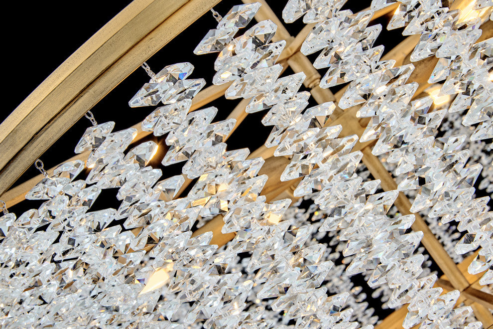 Fredrick Ramond Rubina Medium Chandelier, Burnished Gold