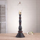 Davenport Lamp Base, Hartford Black With Red Stripe