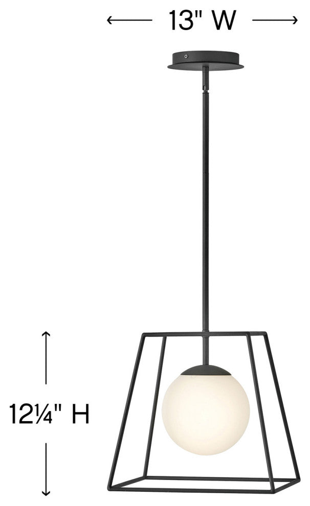 Hinkley Jonas Medium Pendant, Black