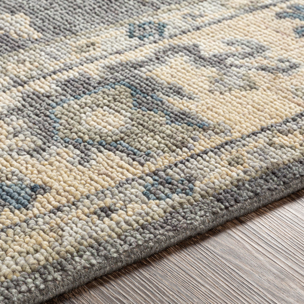 Surya Biscayne BSY-2307 Traditional Area Rug, 9' x 13' Rectangle