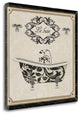 "Le Bain - Black And Cream" By Piper Ballantyne, Giclee on Gallery Wrap Canvas