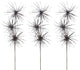 3 Pieces 40" Glitter Star Burst Christmas Spray, Chocolate