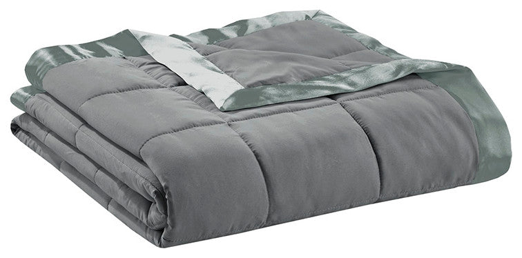 Madison Park Windom Lightweight Down Alternative Blanket With Satin Trim