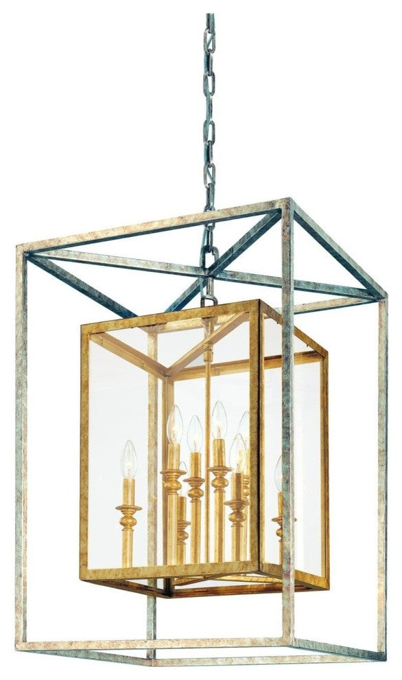 Troy F9998GSL, Morgan 8 Light Pendant Large