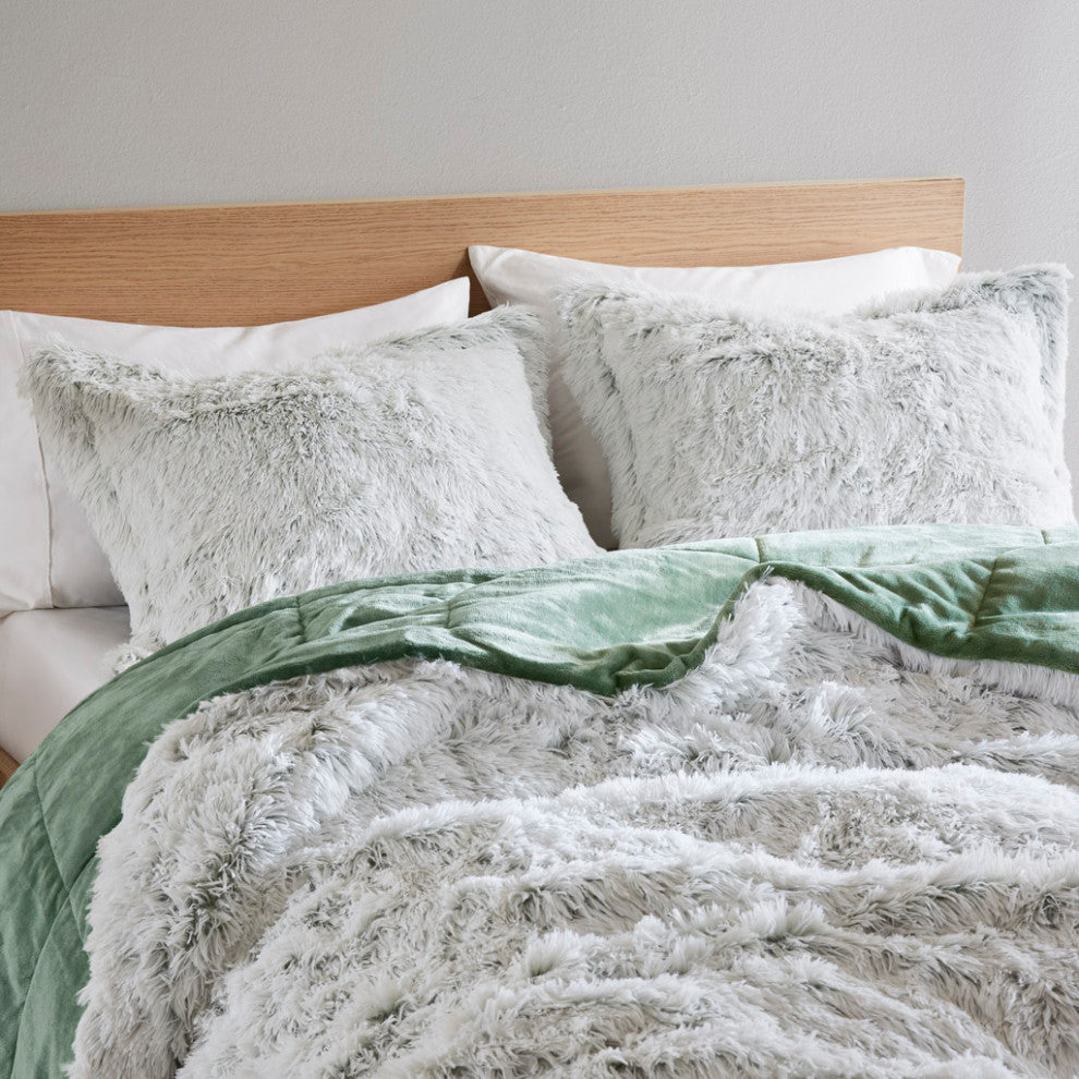 Intelligent Design Malea Shaggy Faux Fur Comforter Mini Set