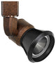 10W LED Track Fixture, Cone Black