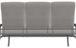 Belle Isle Cushion 3-Seat Outdoor Sofa, Graystone/Graphite