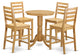 5 Pc Counter Height Dining Room Set -Pub Table And 4 Kitchen Dining Chairs