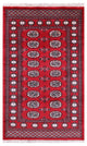 3' 1" X 5' 2" Handmade Silky Bokhara Wool Rug - Q13817