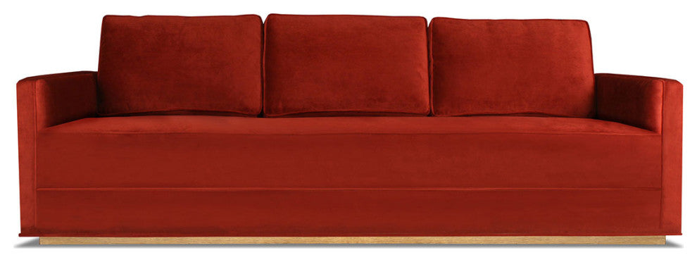 Nativa Interiors Adalyn 84" Sofa, Red, Classic Depth