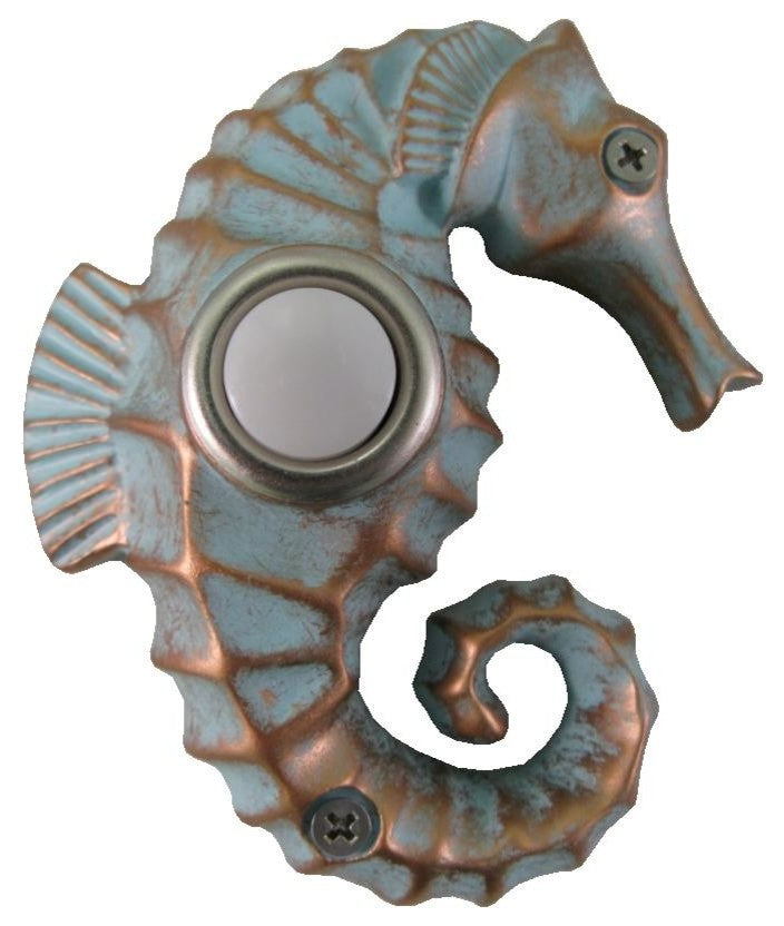 Painted Seahorse Doorbell