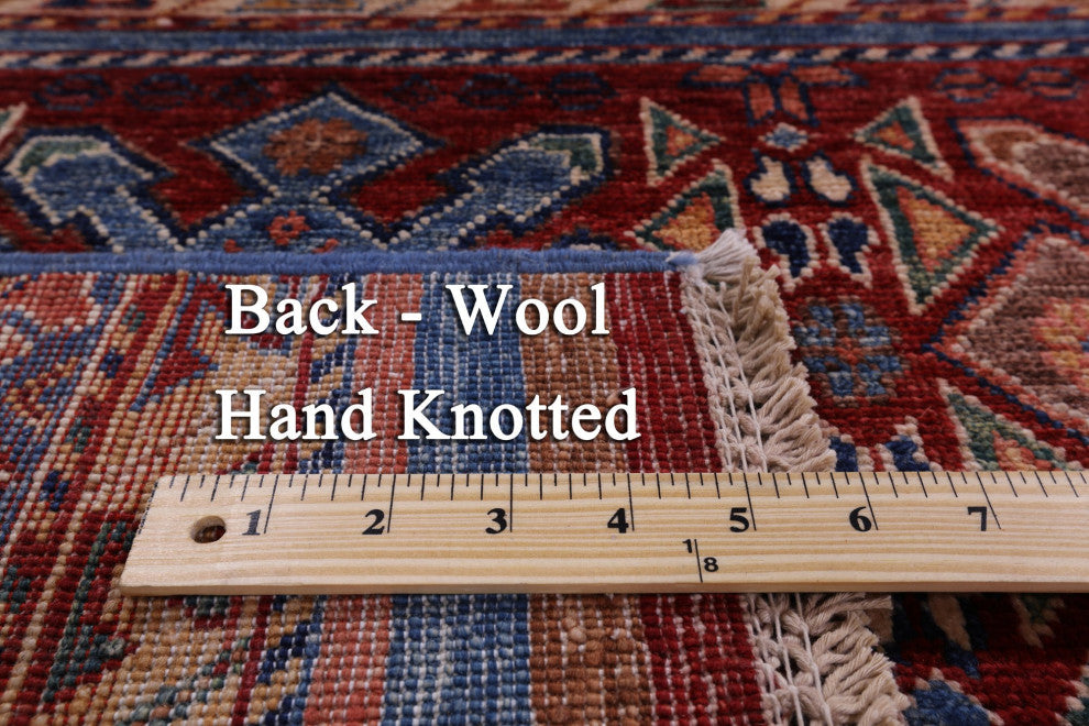 Hand Knotted Tribal Khorjin Wool Rug 6' 5" X 9' 10" Q7688