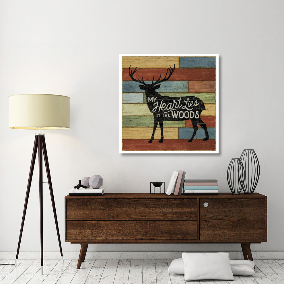 "Lake Lodge II" Digital Paper Print by Sue Schlabach, 42"x42"