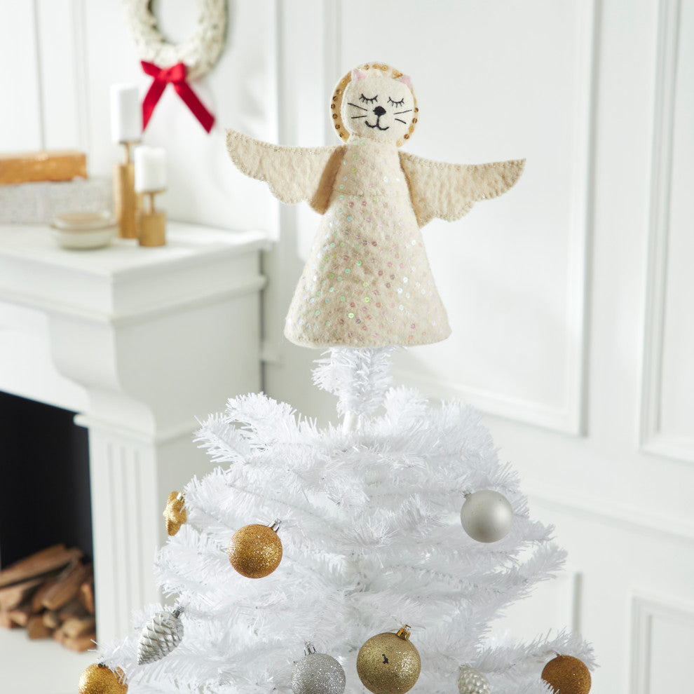 Cat Angel Christmas Tree Topper