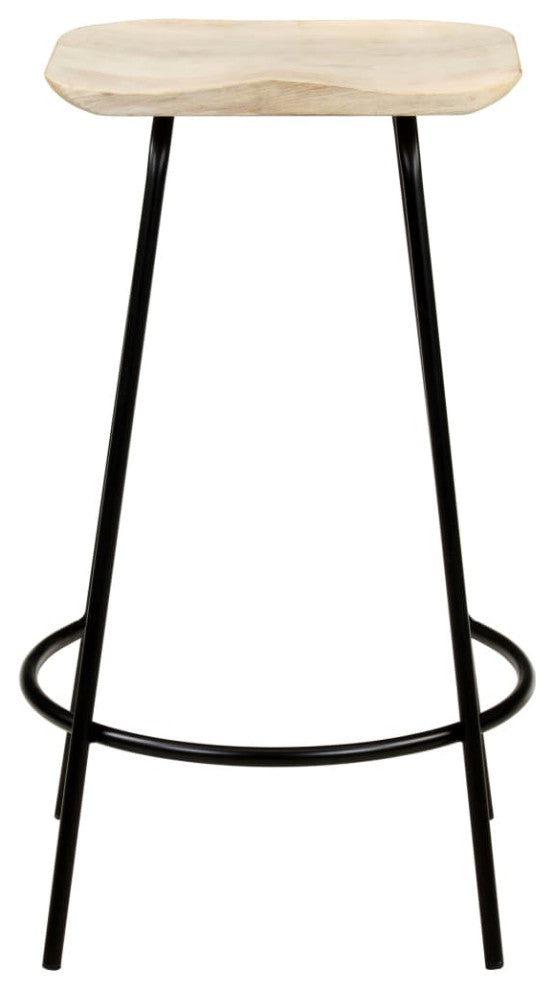 vidaXL Bar Stools 4 pcs Solid Mango Wood