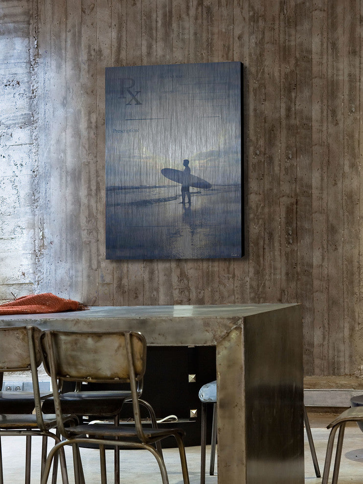 "RX Surf" UV Ink Print on Brushed  Aluminum, 40"x60"