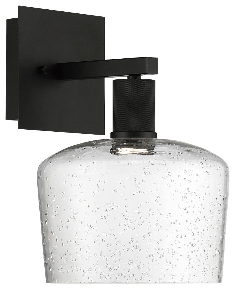 Access Port Nine 1-Light Chardonnay LED Wall Sconce Matte Black