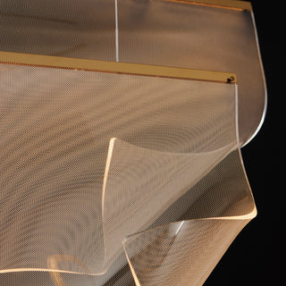 ET2 E24873-133 Rinkle 51"W LED Multi Light Linear Abstract - French Gold