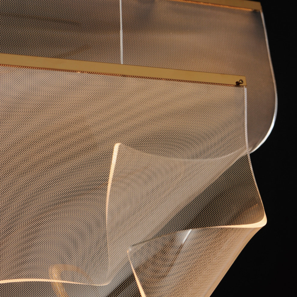 ET2 E24873-133 Rinkle 51"W LED Multi Light Linear Abstract - French Gold