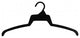 Light Plastic Top Hanger, Black Finish, Box of 500