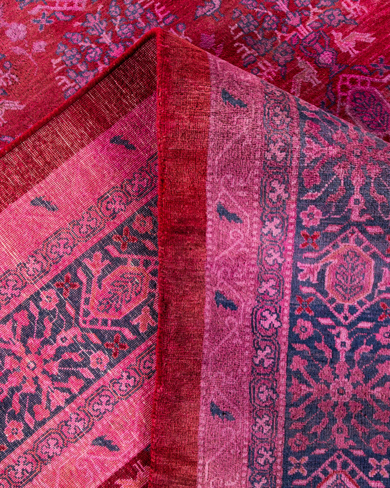 Fine Vibrance, One-of-a-Kind Handmade Area Rug Red, 15'3"x12'2"