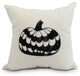 Pumpkin Single 18" Cream Halloween Print Decorative Throw Pillow