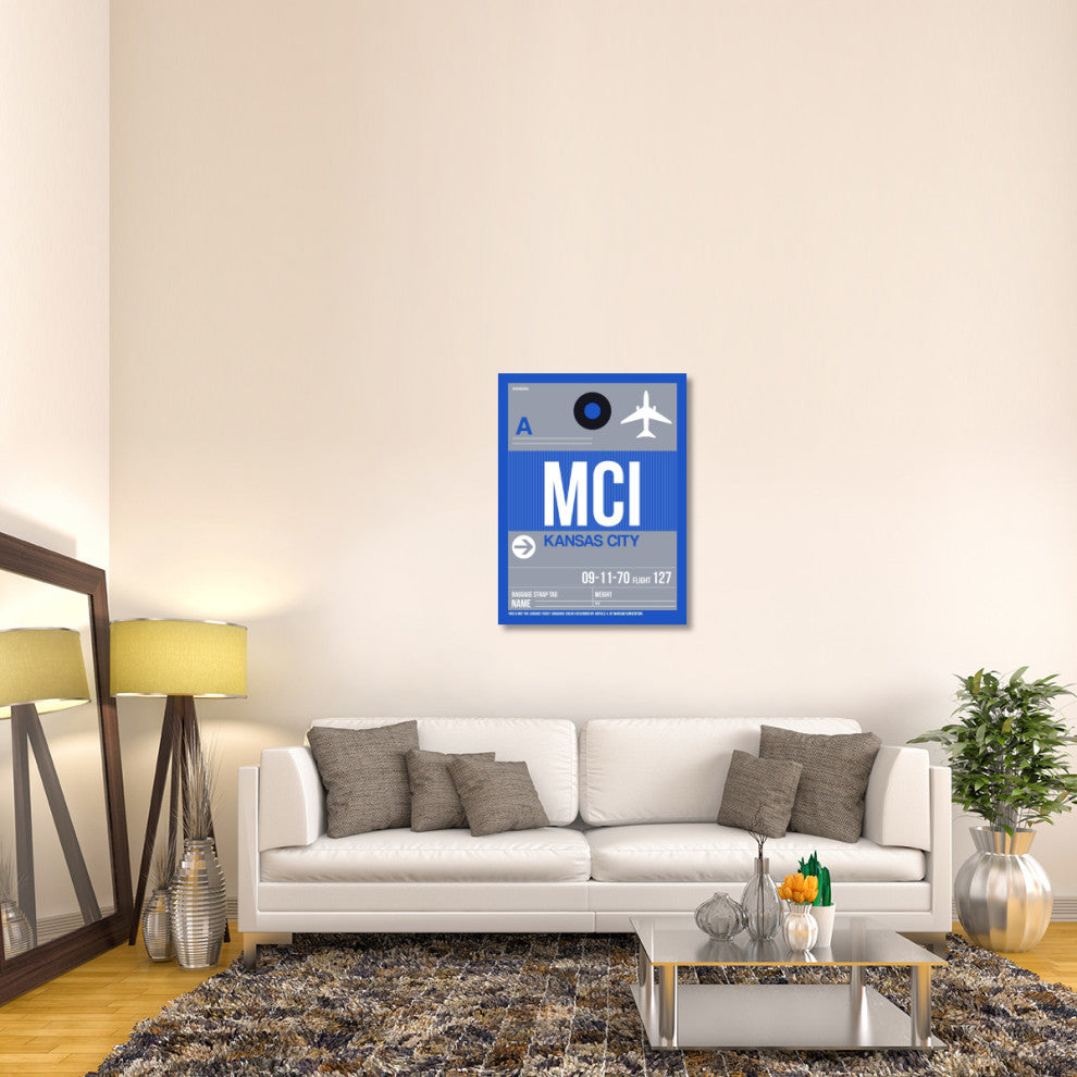"MCI Kansas City Luggage Tag 2" Fine Art Print