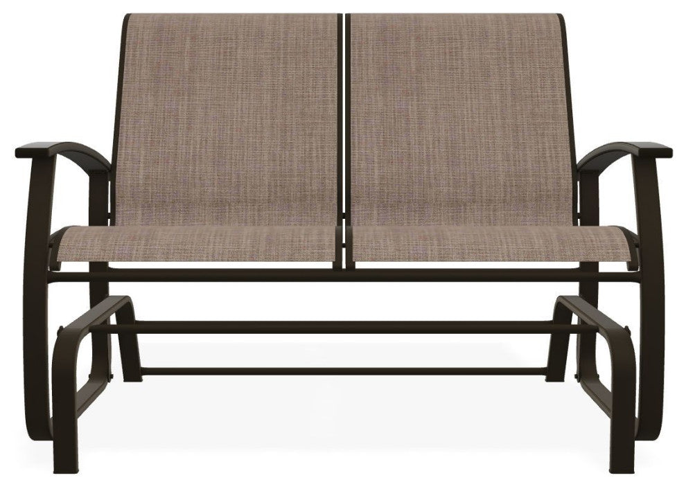 Belle Isle Sling 2-Seat Glider, Augustine Fennel/Beachwood