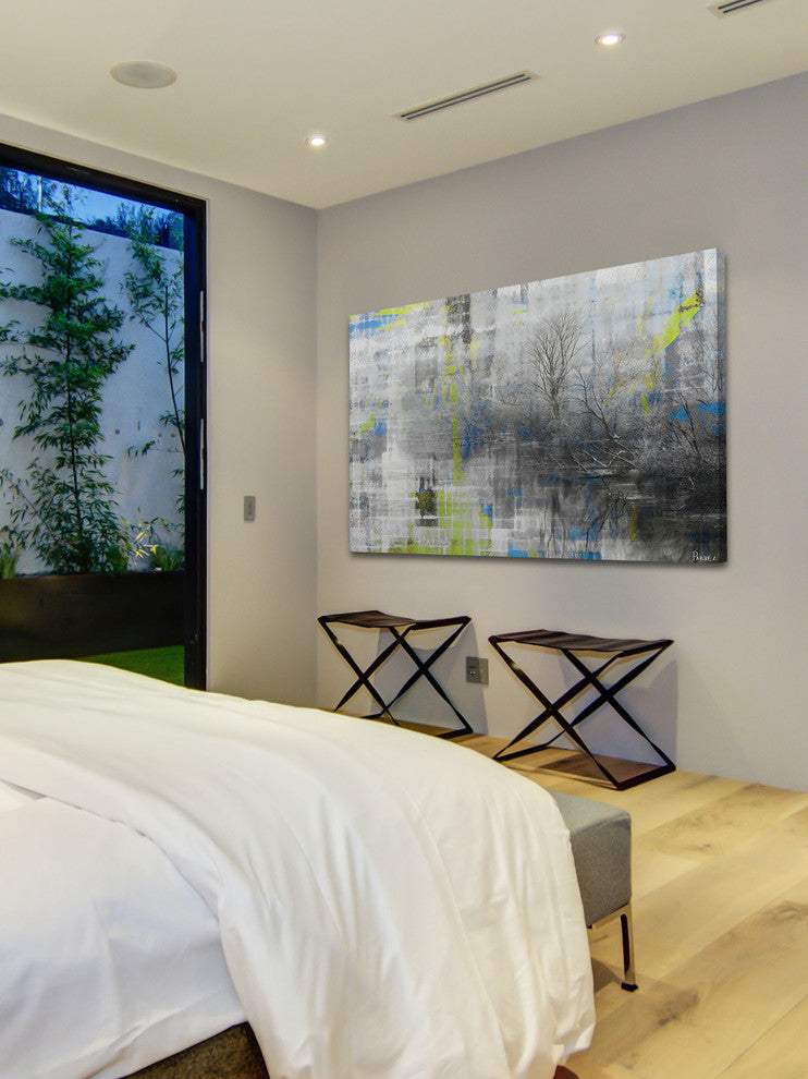 "Misty Lake" Fine Art Canvas Print, 36"x24"