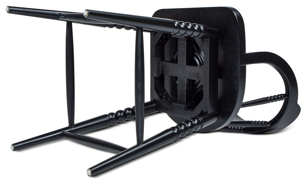 Breda 25" Counter-Height Round Bistro 3-Piece Dining Set, Black