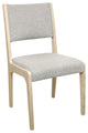 Ash Boucle Upholstered Side Chair, Gray, Set of 2