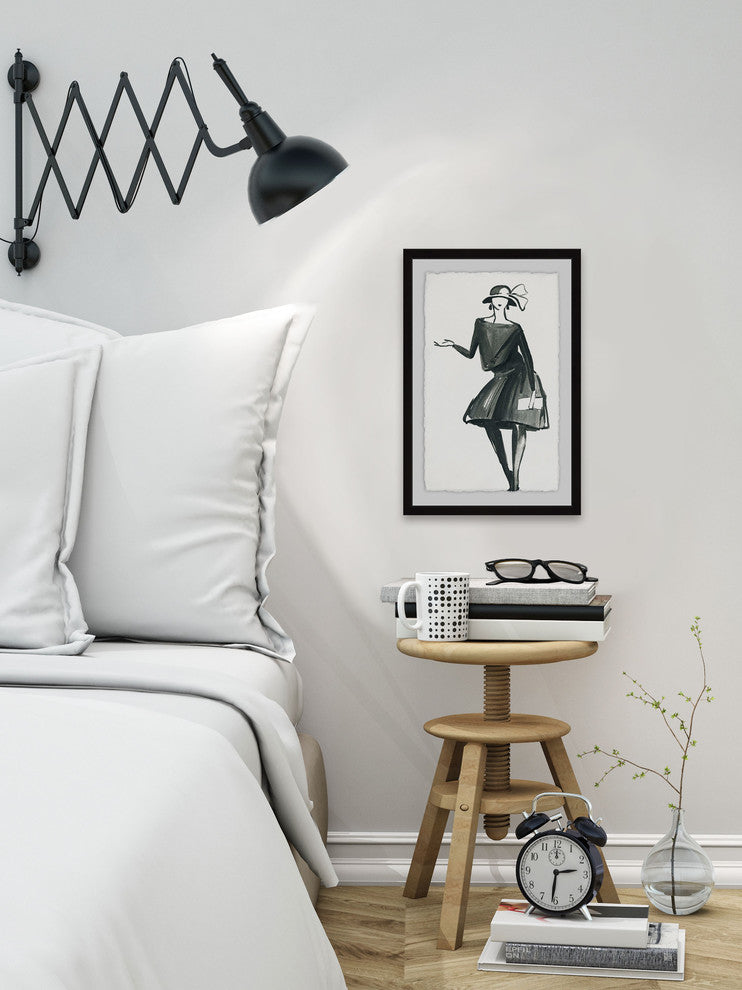 "1920's Glamour" Framed Painting Print, 16"x24"