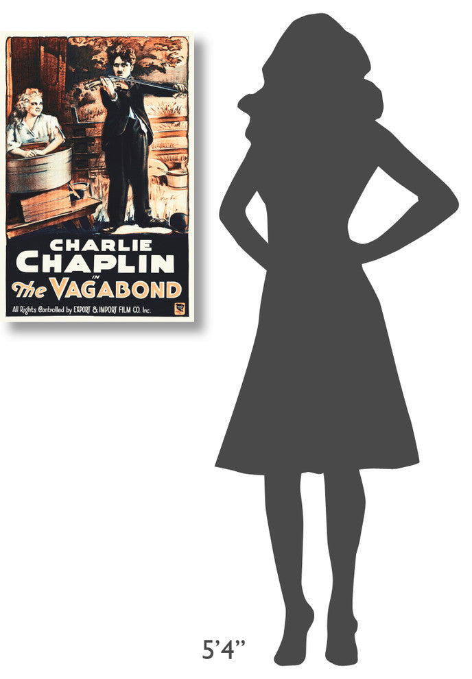Charlie Chaplin, French, The Vagabond, 1916, 20x30