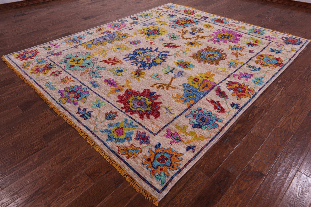 8' 4" X 10' 0" Turkish Oushak Hand Knotted Rug - Q16043